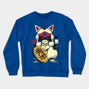 Lucky Pizza Cat Crewneck Sweatshirt